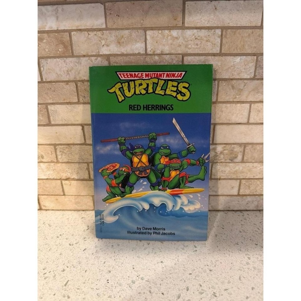 Teenage‎ Mutant Ninja Turtles Red Herrings Book 1990 Vintage